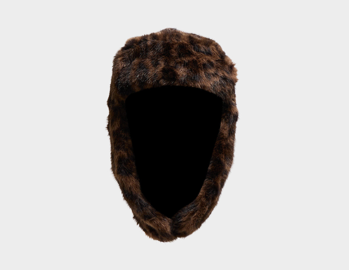 New Era Leopard Faux Fur Trapper Hat
