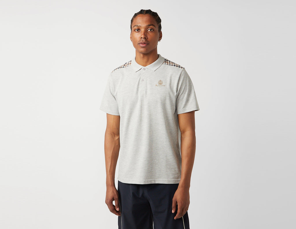Aquascutum Club Check Detail Polo Shirt