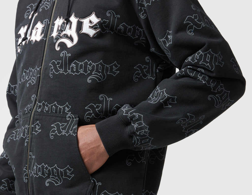 XLARGE Allover Logo Zip Hoodie