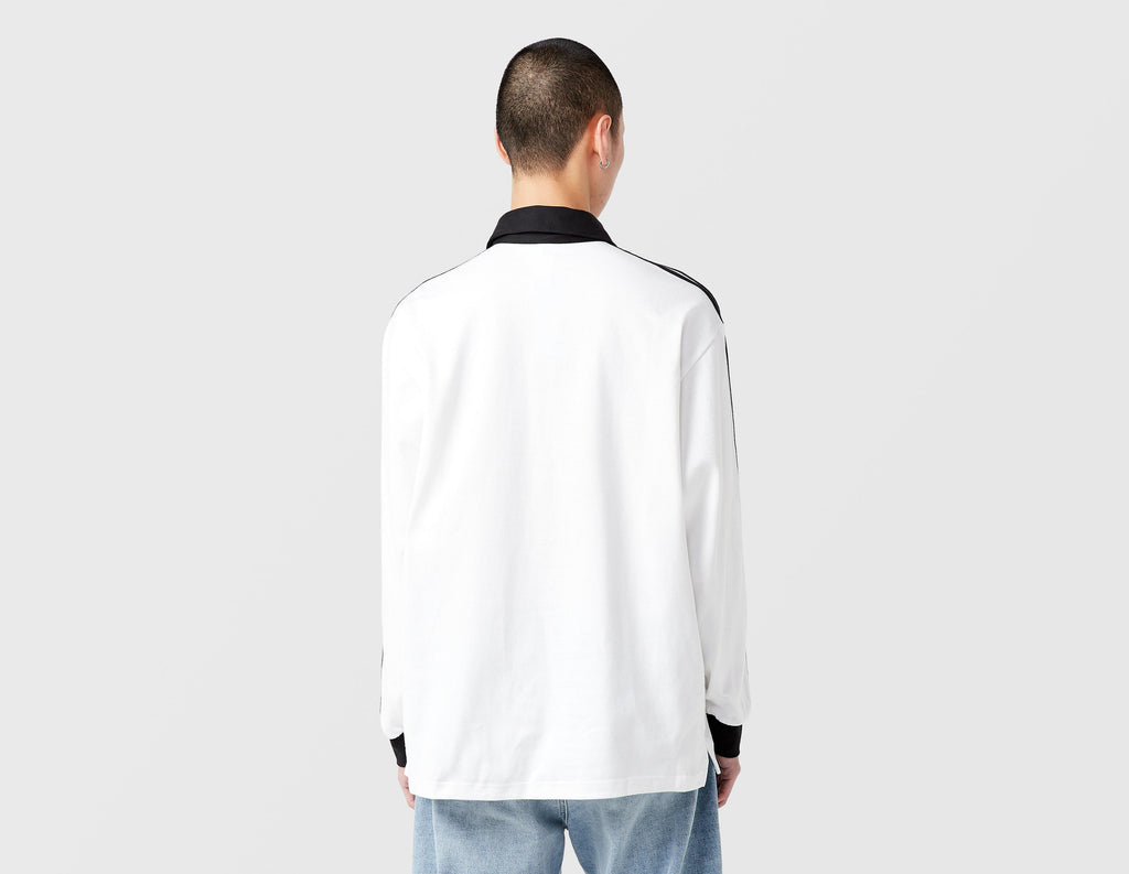 adidas Originals 3-Stripes Rugby Long Sleeve Polo Shirt