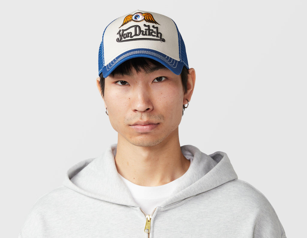 Von Dutch Heavy Embroidered Flying Eye Trucker Cap