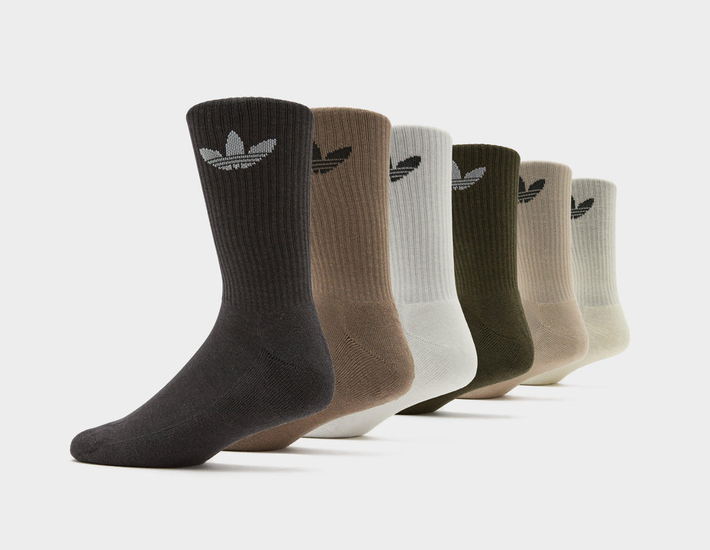 adidas Originals 6-Pack Trefoil Cushion Crew Socks