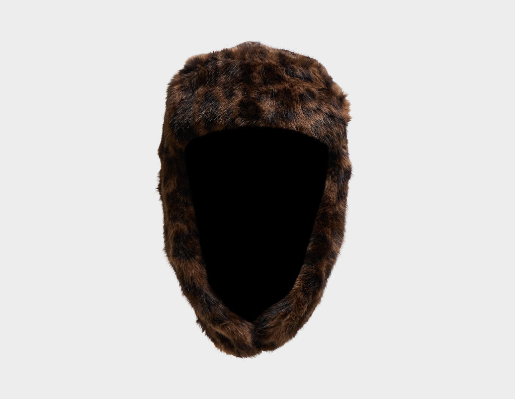 New Era Leopard Faux Fur Trapper Hat