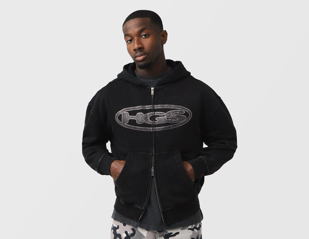 Home Grown Rhinestone Wade Zip Hoodie