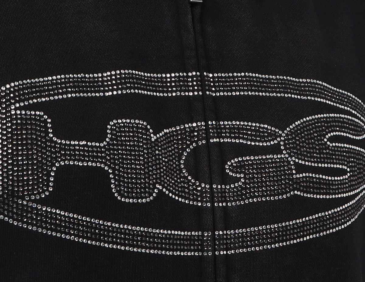 Home Grown Rhinestone Wade Zip Hoodie